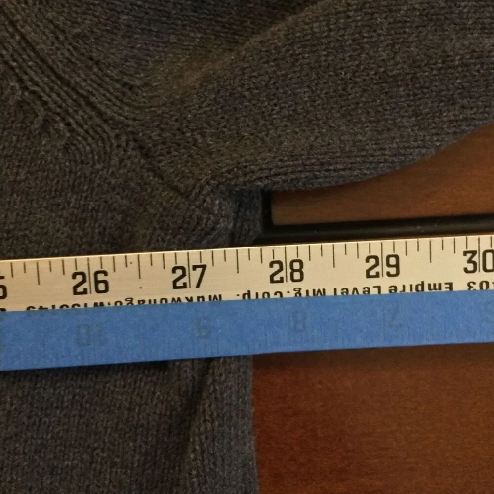 Liberty Blues Cableknit 1/4 zip gray sweater 3xl 100% cotton